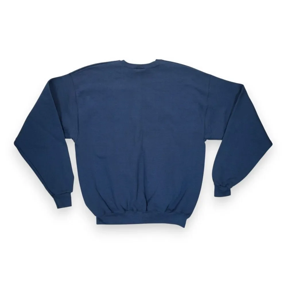 Vintage 90s NWOT Champion Sweatshirt Mens Size Large Blue Cotton‎ Blend